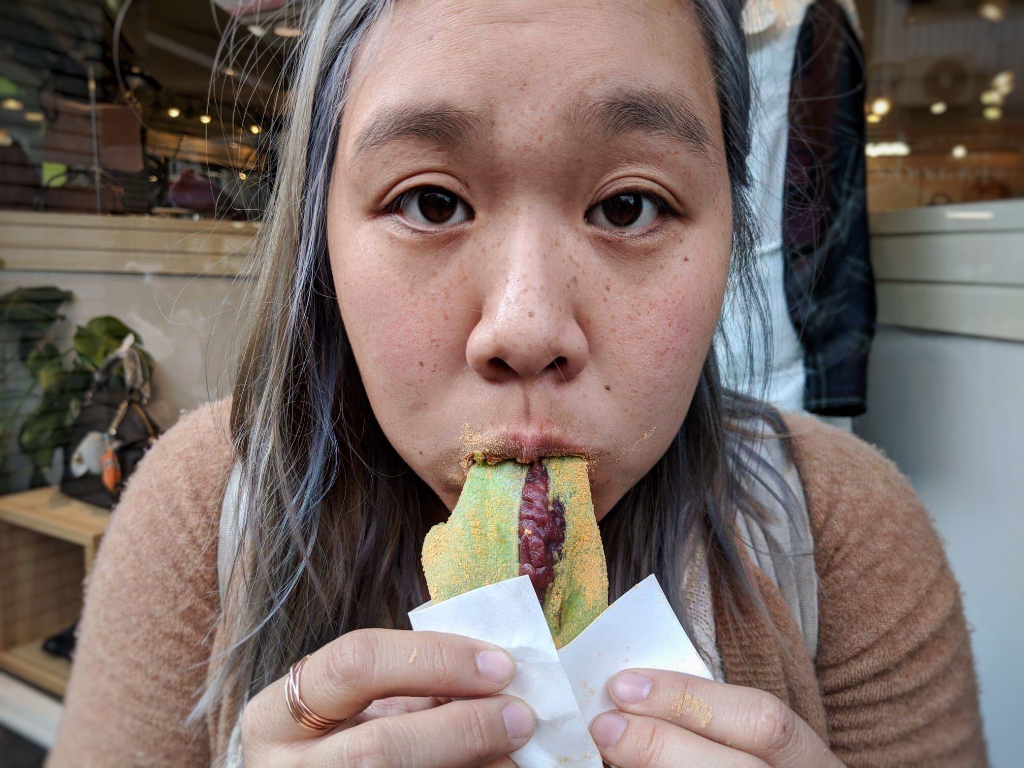 girl eating
