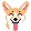 dog illustration with tongue sticking out